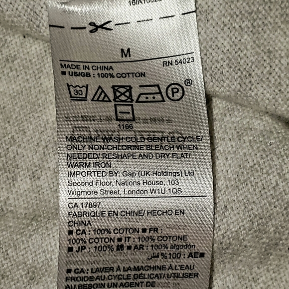 Gap, dolman sleeve, open sweater. - Picture 6 of 7